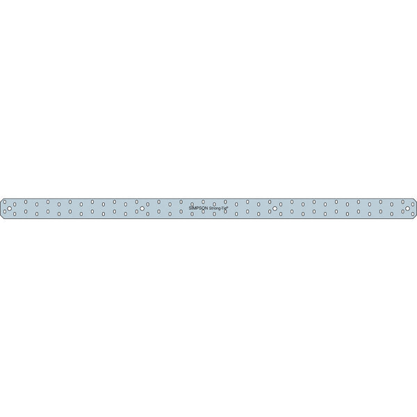 Simpson Strong-Tie 3 in. W. x 66 in. L. Steel 14 Gauge Strap Tie