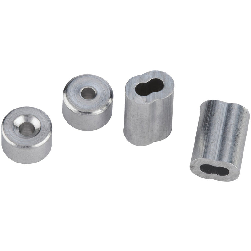 Prime-Line Cable Ferrules and Stops, 5/32", Aluminum