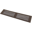NorWesco 16 In. x 8 In. Brown Galvanized Soffit Ventilator