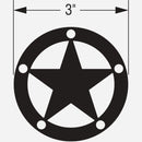 Simpson Strong Tie 3 In. Black Steel Decorative Star