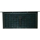 AirVent PMD-1 8 In. x 16 In. Black Manual Foundation Ventilator with Damper and Lintel