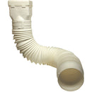 Spectra Metals Ground Spout 22 In. to 48 In. White K-Style Polypropylene Downspout Extender