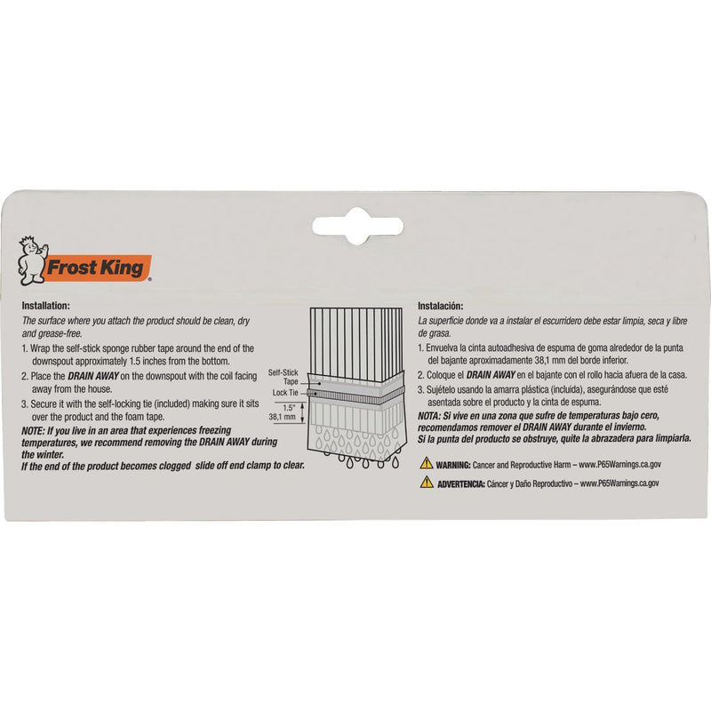 Frost King's Automatic 46 In. Brown Downspout Extender