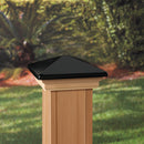 Deckorators 6 In. x 6 In. Plastic Top, Pressure Treated Pine Base Press-On Post Cap