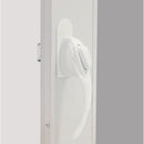 Larson Euro White Push Button Door Latch