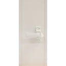 Larson Euro White Push Button Door Latch