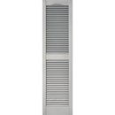 Builders Edge 15 In. x 60 In. Vinyl Louvered Shutter, (2-Pack)