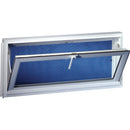 Duo-Corp. Competitor 31.875 In. W. x 15.5 In. H. White Vinyl Hopper Basement Window