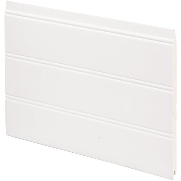 Inteplast Building Products 7-1/2 In. x 1/4 In. H. x 34 In. L. White PVC Reversible Beaded Wainscot Kit (6-Pack)