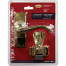 Larson Georgian Brass Lever Storm Door Latch