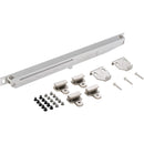 National Hardware Satin Nickel Plastic Interior Barn Door Soft Close Hardware Kit
