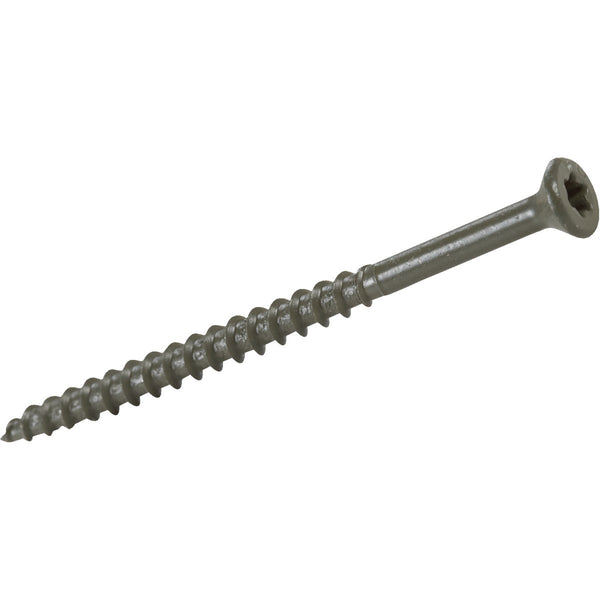Grip-Rite PrimeGuard Plus #8 x 1-1/4 In. Premium Star Green Deck Screw (250 Ct. Jar)