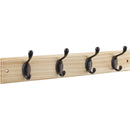 Stanley 18 In. Oil Rubbed Bronze/Natural Hook Rail