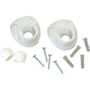 ClosetMaid SuperSlide 3/4 In. Resin Closet Rod Side Wall Bracket, White (2-Pack)