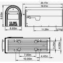 Gibraltar Franklin Venetian Bronze Steel Rural Post Mount Mailbox