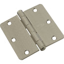 National 3-1/2 In. x 1/4 In. Radius Satin Nickel Door Hinge