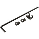 National 1/2 In. X 18 In. Black Steel Cane Bolt