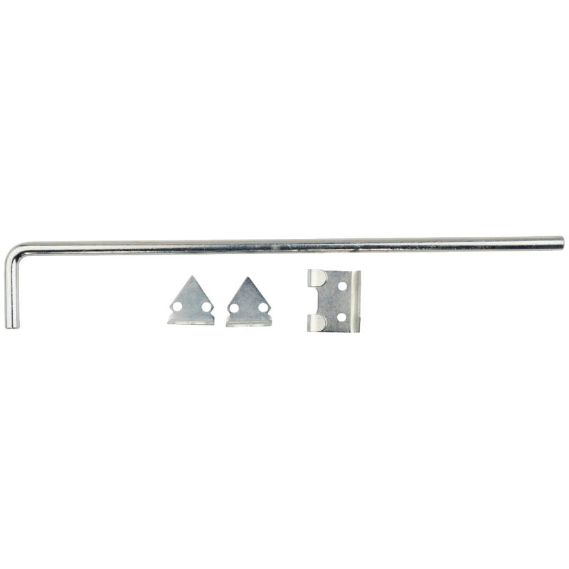 National 1/2 In. X 18 In. Zinc Plated Steel Cane Bolt