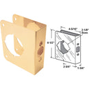 Defender Security 1-3/4 In. x 2-3/4 In. Brass Door Reinforcer