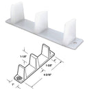 Prime-Line Universal Bottom Mount Bypass Door Floor Guide (2 Count)