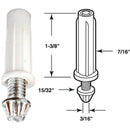 Prime-Line 7/16 In. Grooved Tip Bifold Door Bottom Pivot (2 Count)