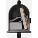 Gibraltar Grayson T1 Gray Steel Rural Post Mount Mailbox