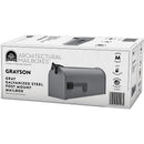Gibraltar Grayson T1 Gray Steel Rural Post Mount Mailbox
