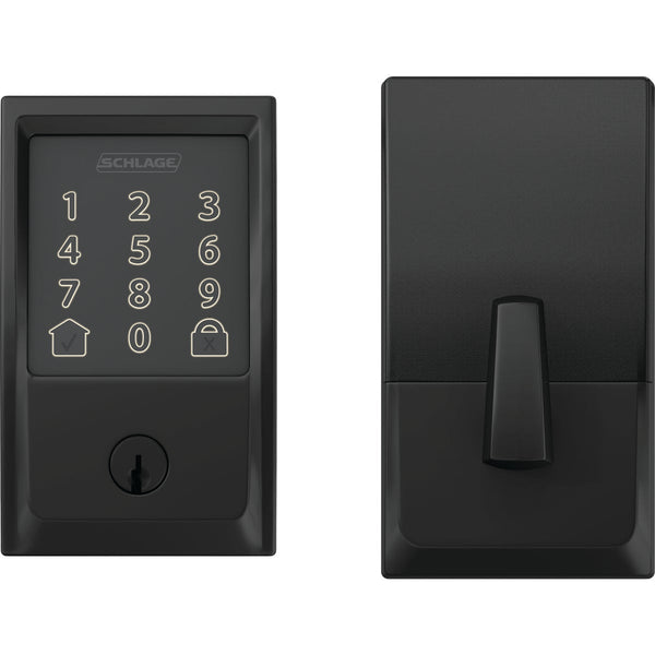 Schlage Encode Smart WiFi Deadbolt with Matte Black Century Trim