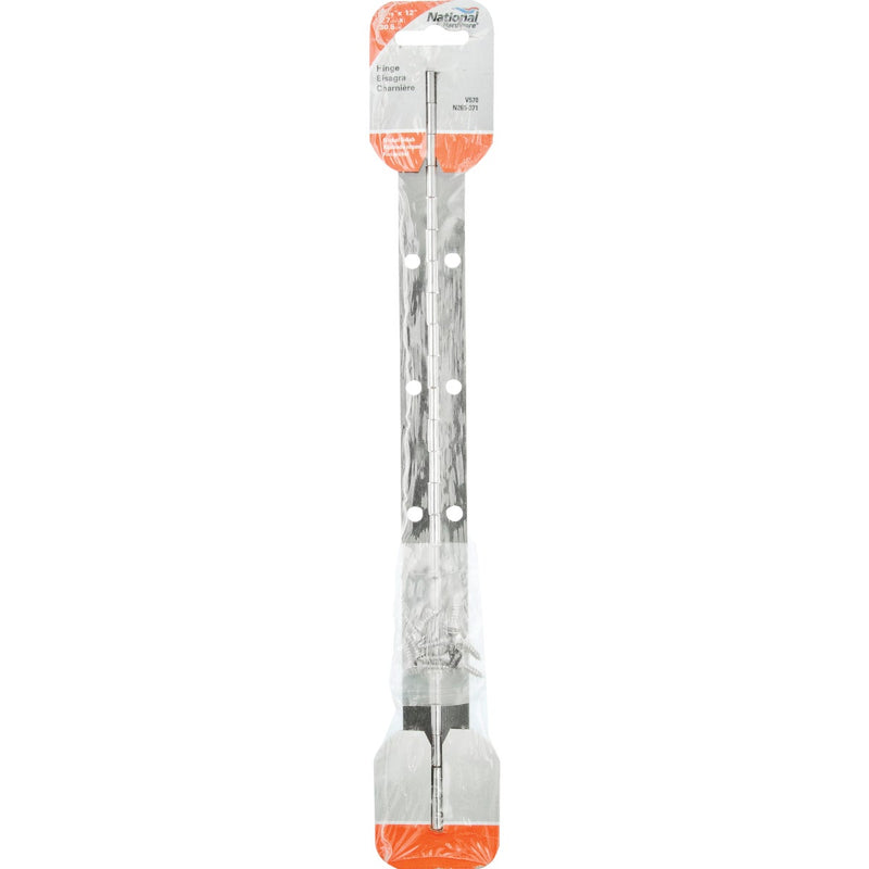 National Steel 1-1/16 In. x 12 In. Nickel Continuous Hinge