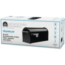 Gibraltar Franklin Black Steel Rural Post Mount Mailbox