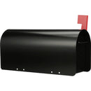 Gibraltar Ironside Black Steel Post Mount Mailbox