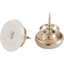 Do it Nail-on Swivel 1 In. Brass Swivel Furniture Glide,(4-Pack)