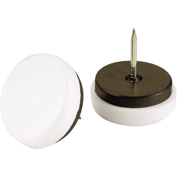 Do it 7/8 In. Round Nail on Furniture Glide with Rubber Cushion,(4-Pack)
