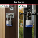 Master Lock 1-9/16 In. Wide 4-Pin Tumbler Keyed Padlock