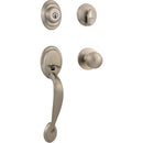 Kwikset Dakota Smartkey Entry Door Handleset with Polo Knob - Satin Nickel