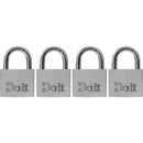 Do it 1-1/2 In. Aluminum Keyed Padlock (4-Pack)