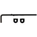 National 12 In. L. x 1/2 In. Dia. Black Steel Cane Bolt