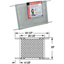 Prime-Line Make-2-Fit 34.5 In. x 20 In. Gray Plastic Door Grille for 36 In. Door