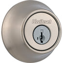 Kwikset Satin Nickel Single Cylinder Deadbolt with SmartKey Security