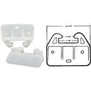 United States Hardware Rear Plastic White Track Guide for 1-1/8 In. Track (2-Pack)