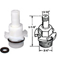 United States Hardware Hot/Cold Water Faucet Stem for Utopia Washerless Tub & Shower Faucet