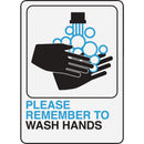 Hy-Ko Please Wash Hands Sign