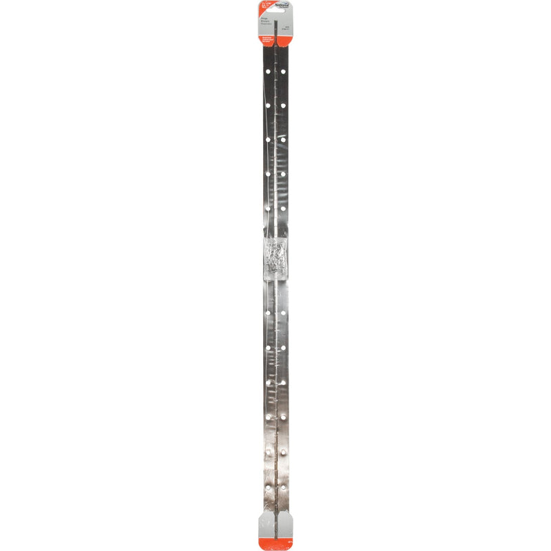 National Steel 1-1/2 In. x 30 In. Nickel Continuous Hinge