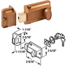 Defender Security Brass Night Lock Single Rim Deadlock