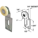 Prime-Line 1/4 In. Offset Adjustable 1/2 In. W. Single Wheel Bypass Door Roller (2-Count)