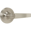 Steel Pro Brushed Nickel Straight Privacy Door Lever