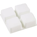 Do it 3/4 In. Square White Furniture Bumpers, (12-Count)