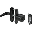 National Black Knob Latch
