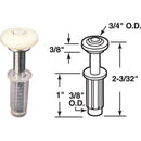 Prime-Line Bifold Door 3/4 In. Top Roller Guide (2 Count)