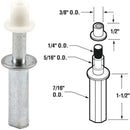 Prime-Line Steel Base Bifold Door Top Mount Pivot (2-Pack)